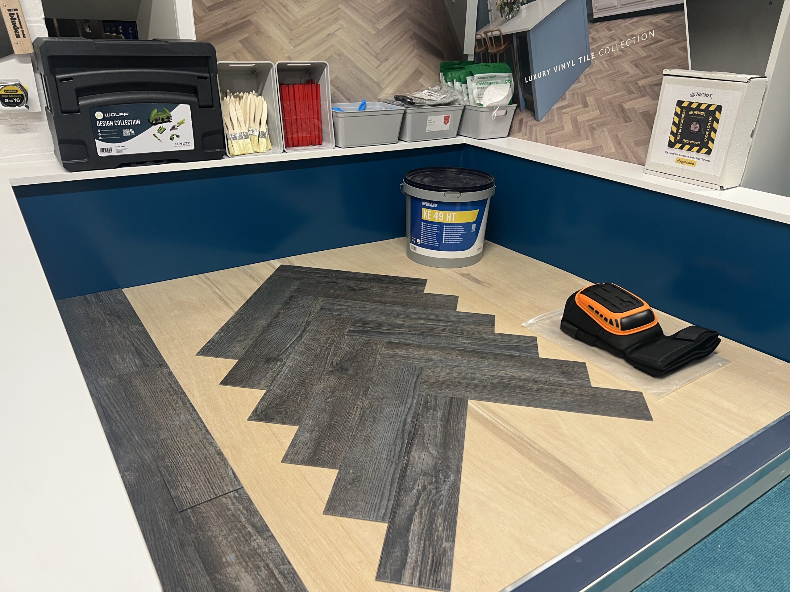 Flooring Skills Academy LVT Herringbone Training Course Flooring Skills Academy LVT Herringbone Training Course