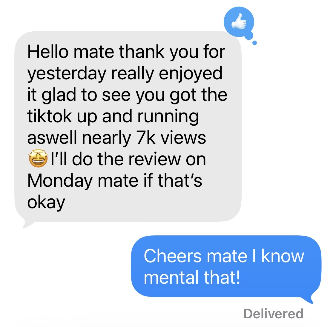 Flooring Skills Academy Text Message Review 2